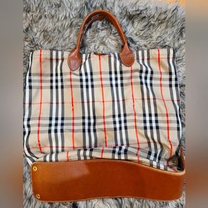 Burberry's canvas tote bag